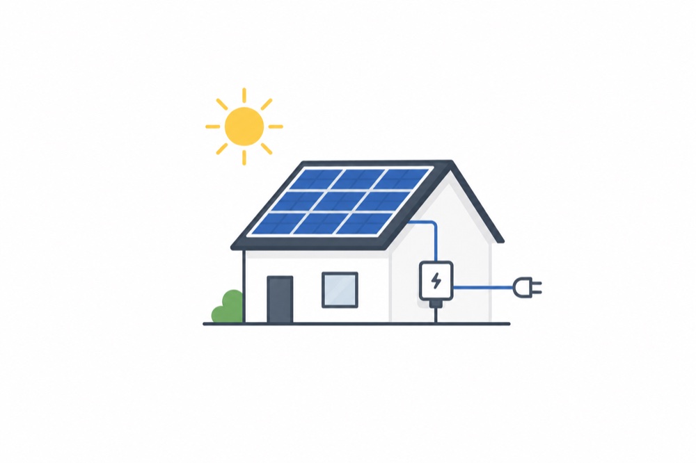 Photovoltaikanlage auf dem Hausdach