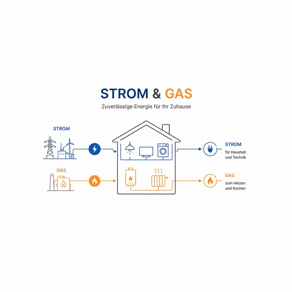 Strom und Gas für Ihr Zuhause